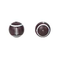 Brown American football silicone beads for DIY pacifier clips and teething jewelry - Dark Brown Rugby