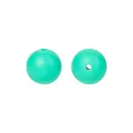 Minzgrüne 12mm Silikonperlen in Lebensmittelqualität mit Mittelloch für DIY Baby Beißringketten - 30# Smaragdgrün