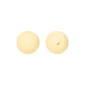 DIY beige 15mm round silicone beads for jewelry making with smooth matte finish - 15mm / 32# Beige