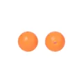 Einzelne 15mm orangefarbene Silikonperle für DIY-Schmuck und Perlenstifte auf Weiß - 37# Nektarine