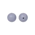 Bastelbedarf 12mm graue Silikonperlen rund für DIY Armbänder und Perlenarbeiten - 44# Dunkelviolettgrau
