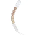 Attache-tétine en silicone de qualité alimentaire avec perles crème et caramel - Style 04-2