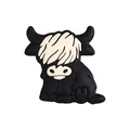 Cartoon Yak Silikonperle in Schwarz-Weiß für DIY Baby Schnullerketten Zubehör - Schwarzer Yak / Schwarz