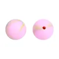 Perles en silicone rose marbré pour bijoux de dentition et loisirs créatifs - Motif de Marbre Rose (2#)