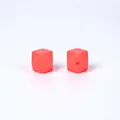 Perles en silicone hexagonales rose corail 17mm pour attache-tétine et bijoux DIY - Pack de 100 / 3# Rose