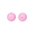 Rosa 12mm Silikonperlen in Lebensmittelqualität mit Rundloch für DIY-Schnullerketten - Schmetterlingsrosa