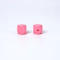 Perles hexagonales de 14 mm en silicone rose pour accessoires de dentition bébé - Pack de 100 / 7# Rose Bébé