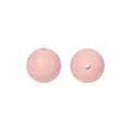 Zwei 12mm mattrosa Silikonperlen für Schnullerketten und Baby-DIY-Zubehörteile - Dunkelrosa