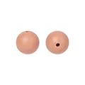 15mm matte hautfarbene Silikonperlen für DIY-Schmuck und Schnullerketten-Zubehör - 75# Graue Koralle