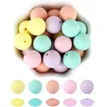 DIY macaron silicone beads set for colorful children bracelets and necklaces making - Candy Multi-Colors