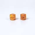 Perles en silicone hexagonales dorées de 17mm avec fini perlé pour bijoux DIY - Pack de 100 / Or de Luxe