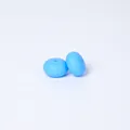 Light blue 14mm food-grade silicone abacus beads for DIY necklace jewelry making - China Blue