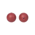 12mm rotbraune Silikonperlen mit matter Oberfläche und Mittelloch für DIY Baby Beißring Ketten - 80# Purpurner Sand