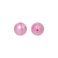 Perles rondes en silicone alimentaire rose nacré pour la création de bijoux DIY - Violet Métallique