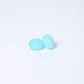 Light blue translucent 14mm silicone abacus beads for DIY necklace making - Ice Crystal Blue