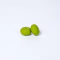 Bright green 14mm food-grade silicone abacus beads for DIY necklace jewelry making - Bean Green