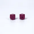 Deux perles en silicone bordeaux foncé de 17mm pour attaches-tétines et bijoux DIY - 24# Rouge Vin