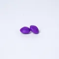Perles lentilles en silicone violettes 12mm perles plates rondes pour colliers DIY - 6# Violet Raisin