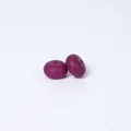 Flat purple 14mm food-grade silicone abacus beads for DIY necklace jewelry making - Burgundy
