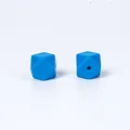 Perles en silicone hexagonales bleu ciel 14mm pour bijoux de dentition bébé - 26# Bleu Pirate