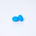 Blue 14mm food-grade silicone abacus beads for DIY jewelry making and necklaces - Pirate Blue