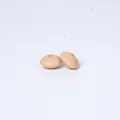 Hautfarbene 12mm Silikon-Linsenperlen in flacher runder Form für DIY-Halsketten-Schmuck - Hafergelb