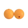Orangefarbene Silikonperlen in Lebensmittelqualität für DIY-Armbänder und Zubehör - Wachshoniggelb