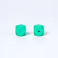 Perle hexagonale en silicone vert menthe 17mm pour attache-tétine DIY bébé - 30# Vert Émeraude