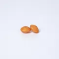 Perlmutt-orangene 12mm Silikon-Linsenperle für DIY-Schmuckherstellung Zubehör - Luxus Gold