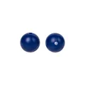 15mm dunkelblaue Silikon-Rundperlen mit Mittelloch für DIY-Schmuckherstellung und Basteln - 2# Marineblau