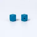 Perles en silicone hexagonales bleu foncé 17mm pour attaches-tétines et colliers - 34# Bleu Vert