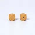 Perles en silicone hexagonales de 17mm jaune moutarde pour attaches-tétines DIY - Brun Clair