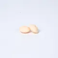 Hautfarbene 12mm Silikon-Linsenperlen für DIY-Schmuckherstellung und Halskettenbasteln - Hellgelb