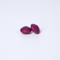 Flache runde violette Silikonlinsenperlen 12mm mit Mittelloch für DIY-Schmuckherstellung - Burgunderrot