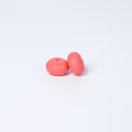 Set of two bright pink 14mm abacus-shaped food grade silicone beads for DIY jewelry - Acorn