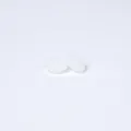 Weiße 12 mm Silikon-Linsen-Abstandshalter für DIY-Schmuck und Halsketten basteln - Transluzentes Weiß