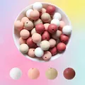 Bunte 15mm Silikonperlen in sanften Tönen für DIY-Handwerk und Schmuckherstellung - 12mm / Stil A Gemischte Farben (29/58/85/80)