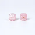 Perles hexagonales rose 14mm en silicone de qualité alimentaire avec finition nacrée DIY - 53# Rose Nacré