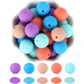 Set di perline colorate in silicone con palline macaron per gioielli fai da te e hobby - Stile 82 (HX73) / 12mm Perline Tonde E Distanziatori / Macaron Multicolore