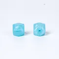 Perles en silicone hexagonales bleu ciel 17mm à facettes pour la création de bijoux - 54# Bleu Nacré