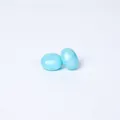 Light blue 14mm silicone abacus beads for DIY necklace jewelry making crafts - Holographic Blue