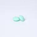 12mm minzgrüne flache runde Silikonperlen für die DIY-Schmuckherstellung Zubehör - Mintgrün