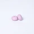 Two lavender 14mm food-grade silicone abacus beads for DIY necklace jewelry making - Lilac Purple