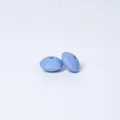 Hellblaue 12mm Silikonlinsenperlen für DIY-Halsketten und Schmuckherstellung - Ochsenzungenblau
