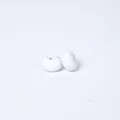 Sesame white spotted food grade silicone abacus beads for DIY jewelry making - Black Dotted White