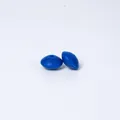 Marineblaue 12mm Silikonperlen in Linsenform für DIY-Schmuckhalsketten und Ketten - Dunkelblau