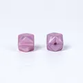 Perles hexagonales en silicone de 14mm de qualité alimentaire rose violet nacré DIY - Violet Métallique