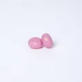 Pink pearlescent 14mm abacus silicone beads with smooth metallic finish for DIY jewelry - Metallic Rose Gold