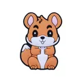 Cute squirrel silicone beads for baby teething and pacifier chain DIY accessories - Squirrel