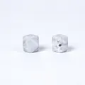 Perles en silicone hexagone 17mm motif marbre gris pour attache-tétine DIY - Gris Marbre